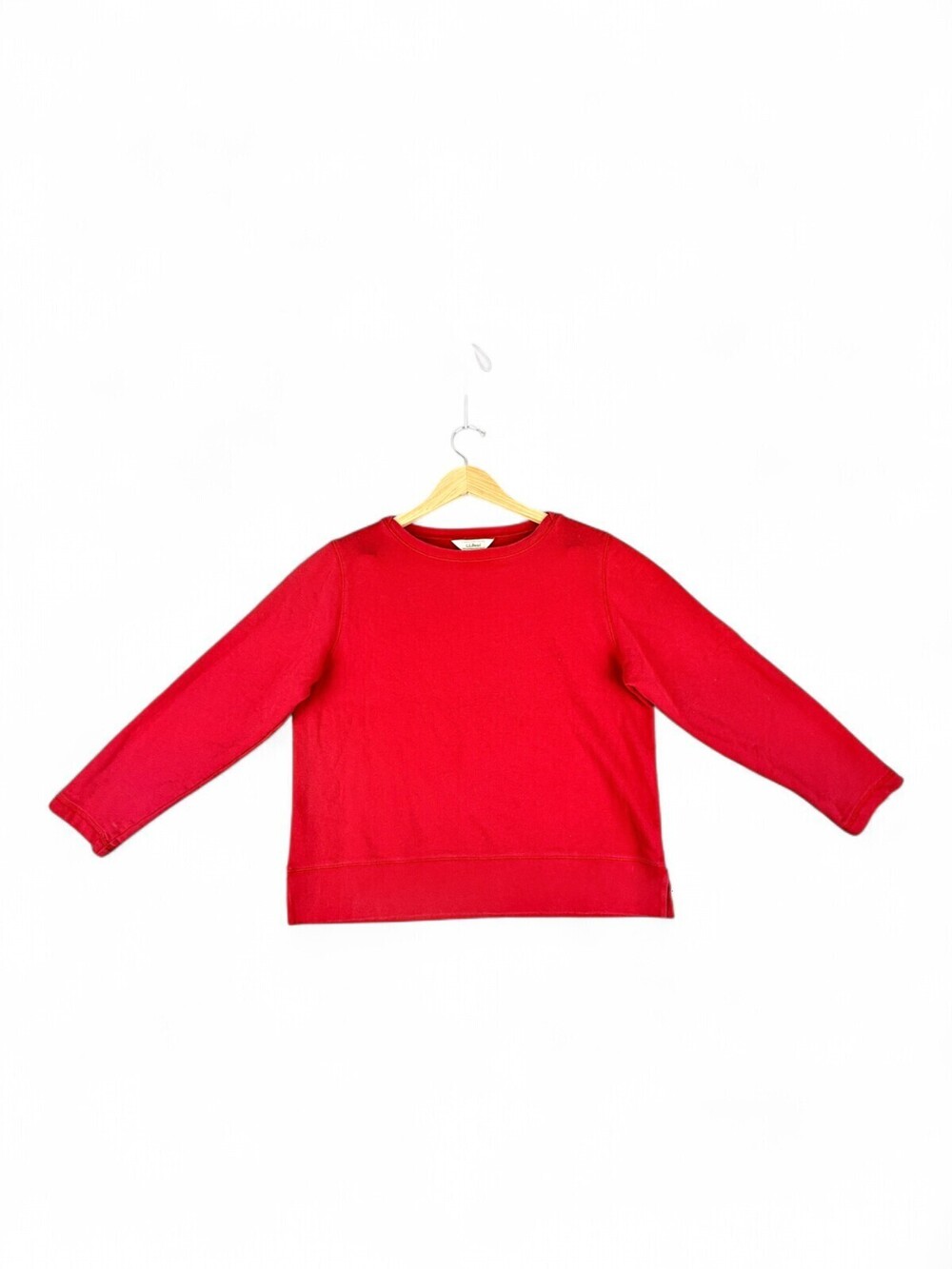 L.L.Bean Women's Red Crewneck Sweatshirt MP Petite